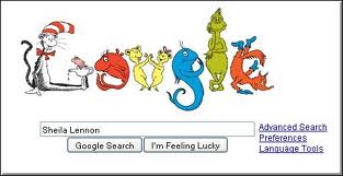 Dr Suess Google Homepage Tribute