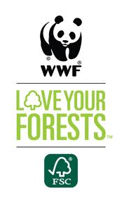 Love Your Forests is an environmental logo to help consumers choose sustainable timber and paper products